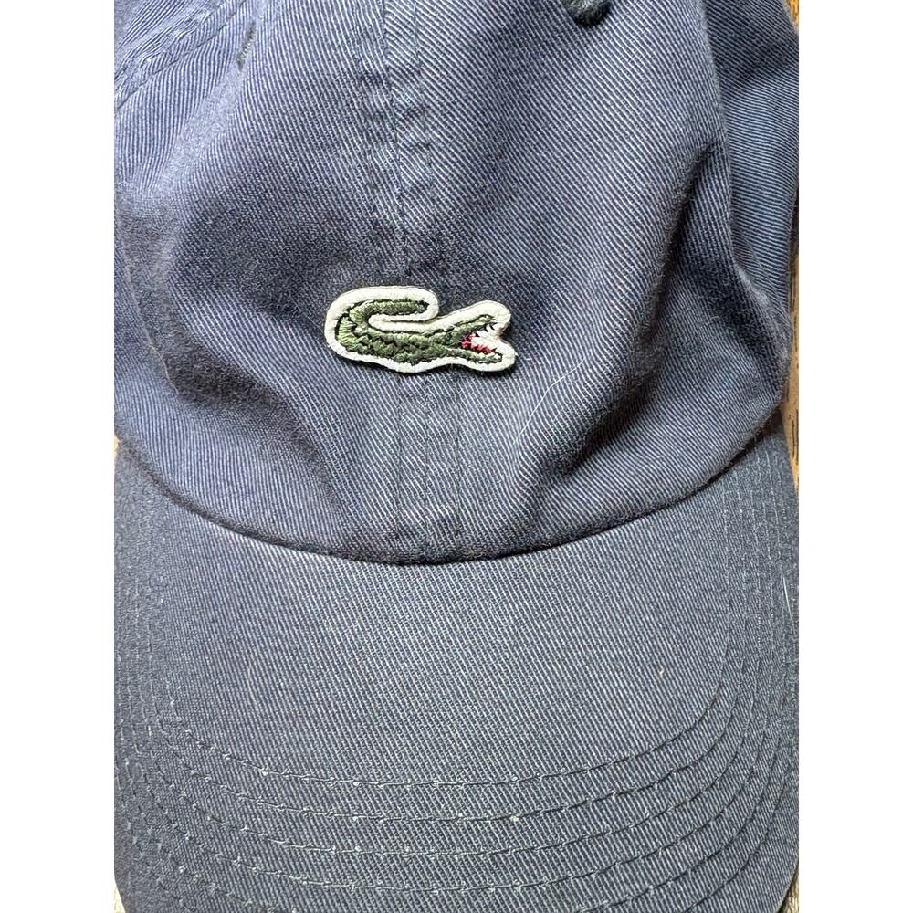 Lacoste Baseball Hat Adjustable Strap Blue One Size Casual Athletic - Picture 3 of 11